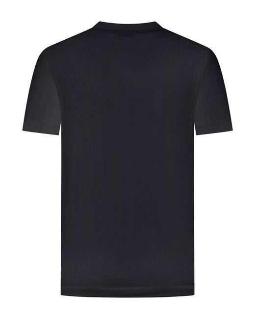 Burberry Black Crew Neck T-Shirt With Logo for men