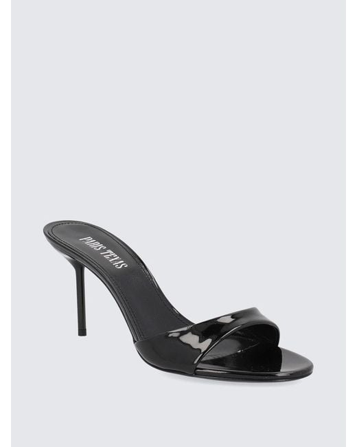 Paris Texas Black Lidia Calfskin Sandals