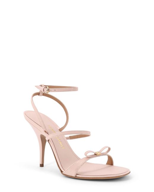 Ferragamo Pink Ariel 95 Sandals