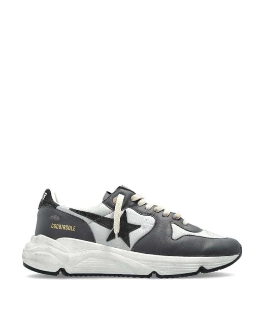 Golden Goose Deluxe Brand White Running Sole Leather Sneakers for men