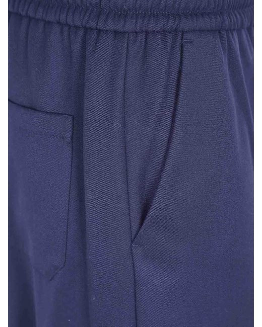 Golden Goose Deluxe Brand Blue Lennon Jogging Pant Compact Wool Blend for men