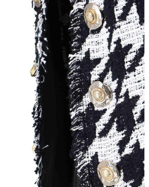 Balmain Black Jacket With Decorative Buttons