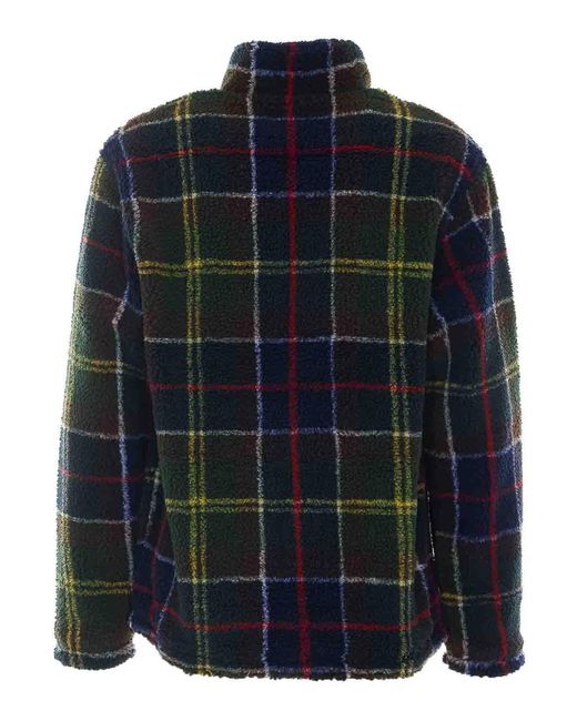 Barbour Blue Tartan Zip Jacket for men