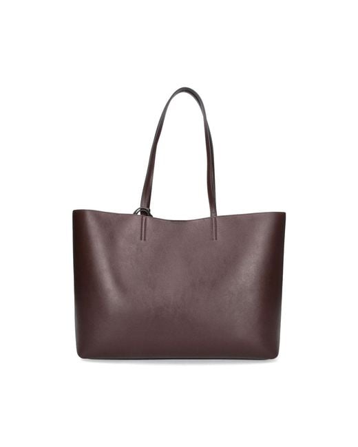 Jimmy Choo Brown Nine2Five East-West Tote Bag