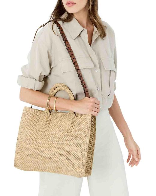IBELIV Natural Rary Tea Raffia Bag