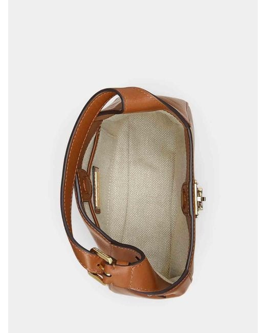 Ralph Lauren Brown Tanner Sm Sh-Shoulder Bag-Small