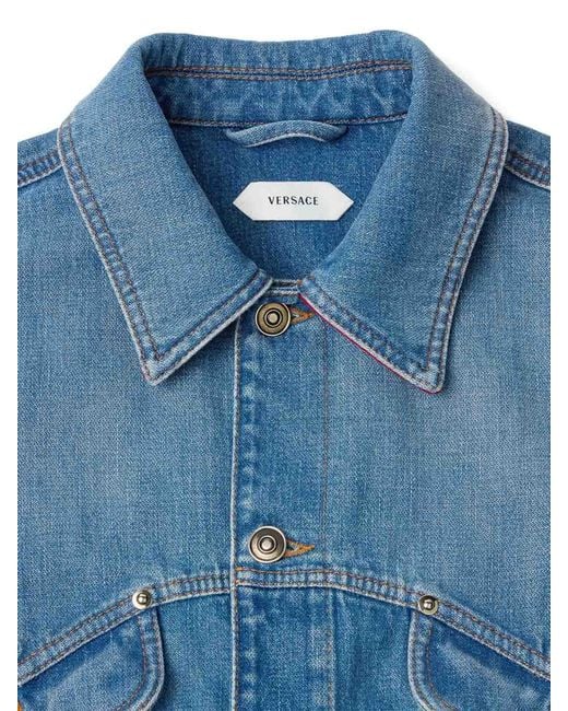 Versace Blue Outerwear for men