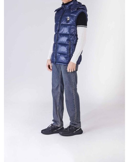 Karl Lagerfeld Blue Karl Lightweight Sleeveless Down Jacket for men