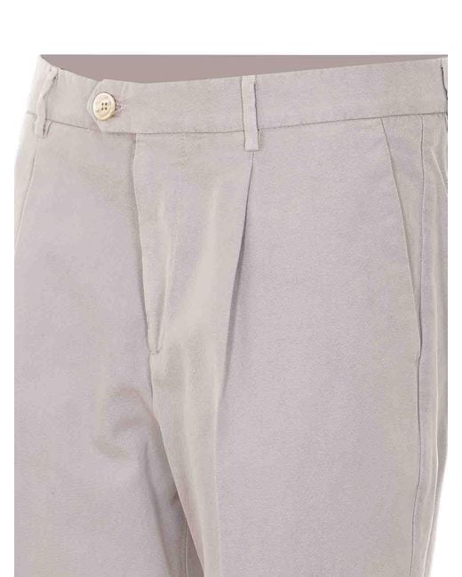 Brunello Cucinelli Gray Faded Pants for men