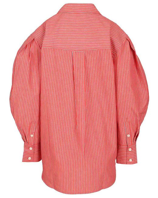 Ganni Pink Oxford Shirt