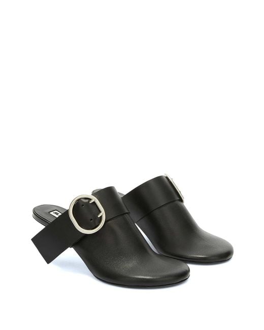 Jil Sander Black Mule Shoe