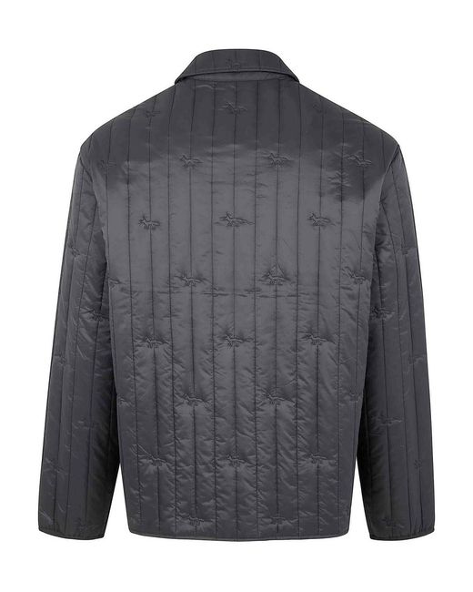 Maison Kitsuné Gray Quilted Blouson for men