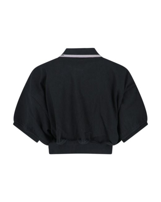 Alexander Wang Black Polo Logo