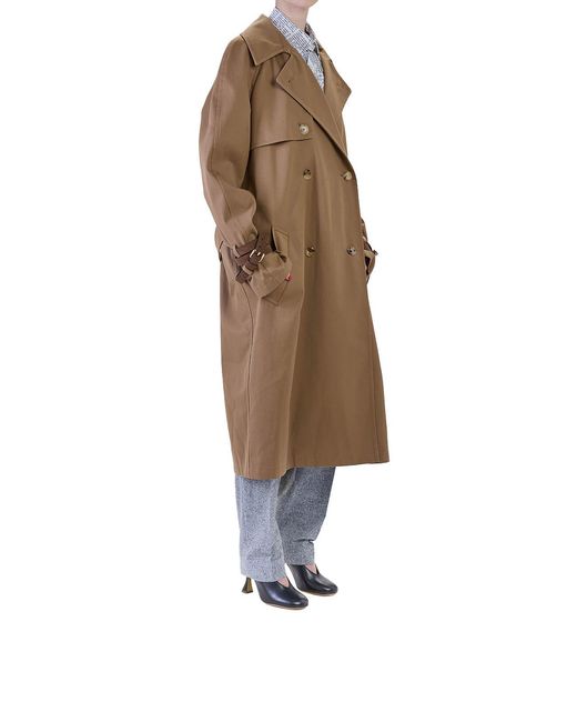 Moschino Brown Impermeabile Tie Me