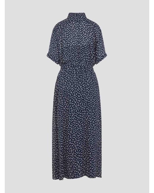 Ralph Lauren Blue Sura Short Sleeves Dress