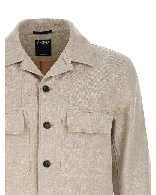 Zegna Natural Overshirt for men
