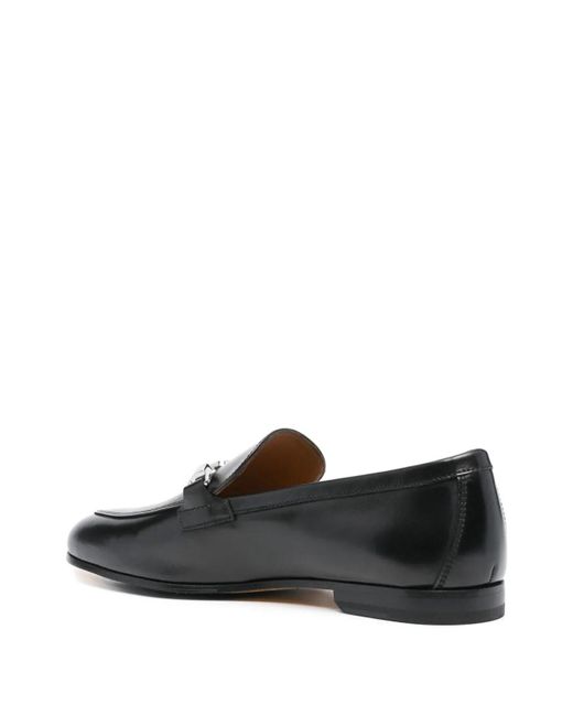 Doucal's Black Moccasin Clamp for men