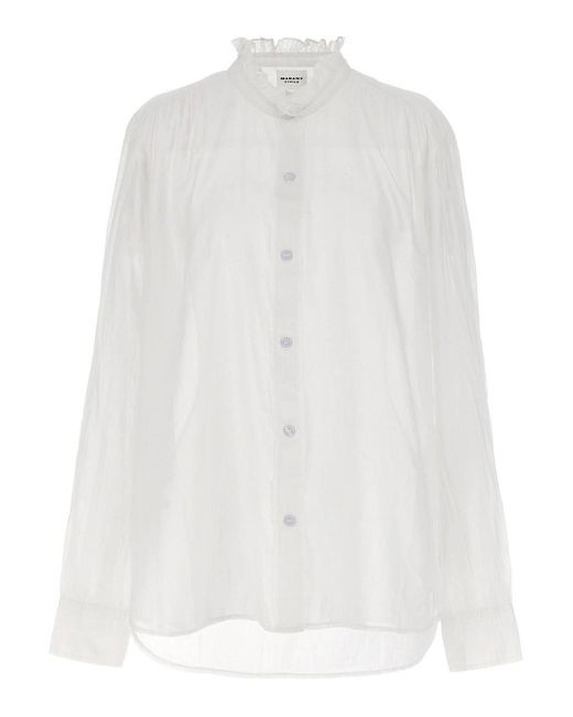 Isabel Marant White Gamble Shirt