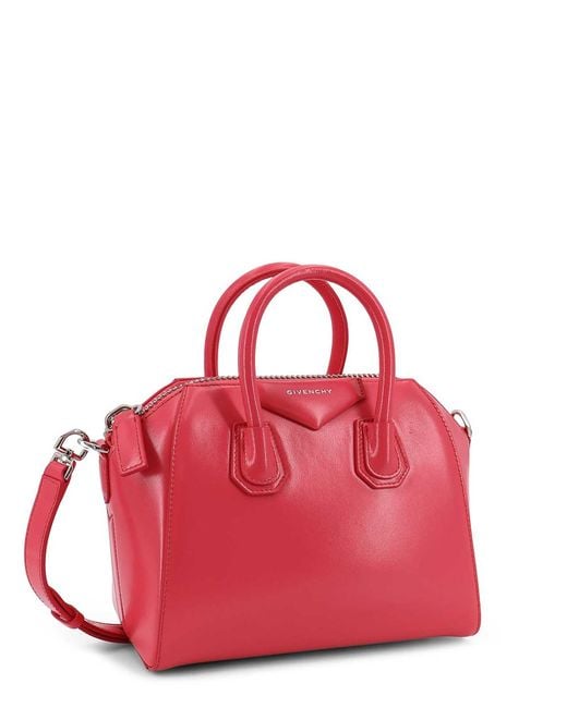 Givenchy Pink Antigona Mini Leather Shoulder Bag