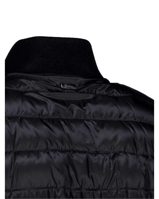 Herno Black Lightweight Down Jacket for men