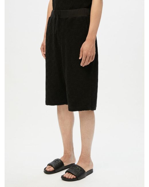 Ambush Black Cotton Logo Sweat Shorts for men