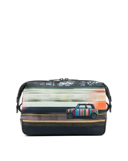 Borsa Di Lavaggio A Stampa Oad di Paul Smith in Gray da Uomo