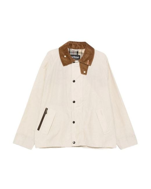 Barbour Natural Icons Jacket With Ribbed Collar for men