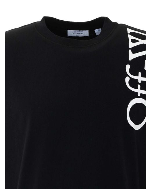 Off-White c/o Virgil Abloh Black Off Vertical Booksih T-Shirt for men