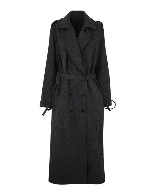 Dries Van Noten Black Wool Coat