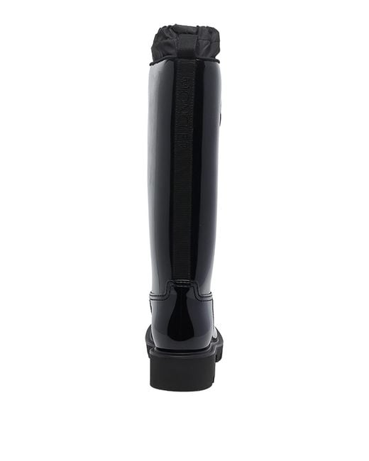 Moncler Black Kickstream High Rain Boots