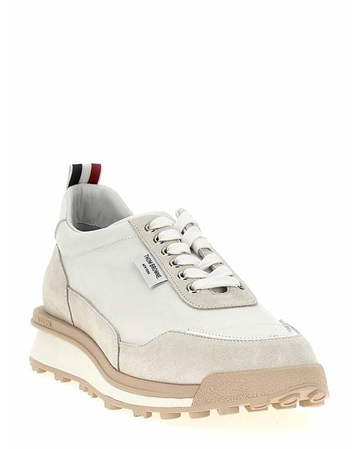 Thom Browne Natural Alumni Trainer Sneakers for men