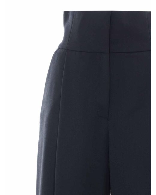 Elisabetta Franchi Blue High Waist Pants