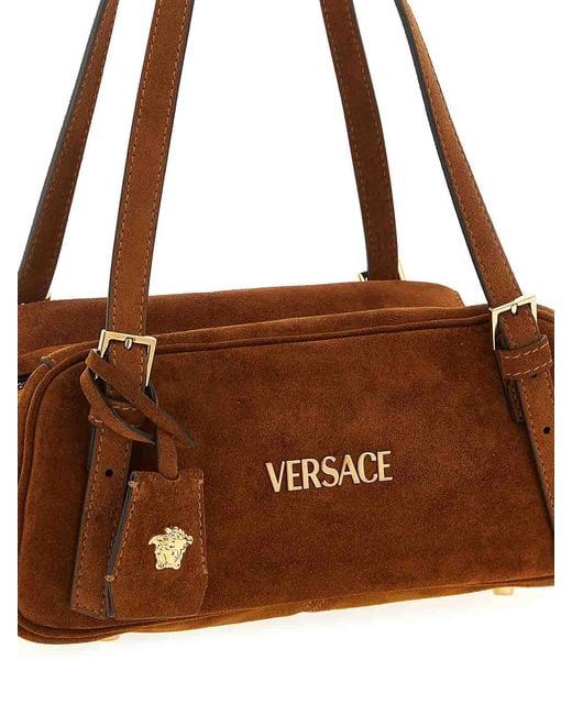 Versace Brown Tag Shoulder Bag