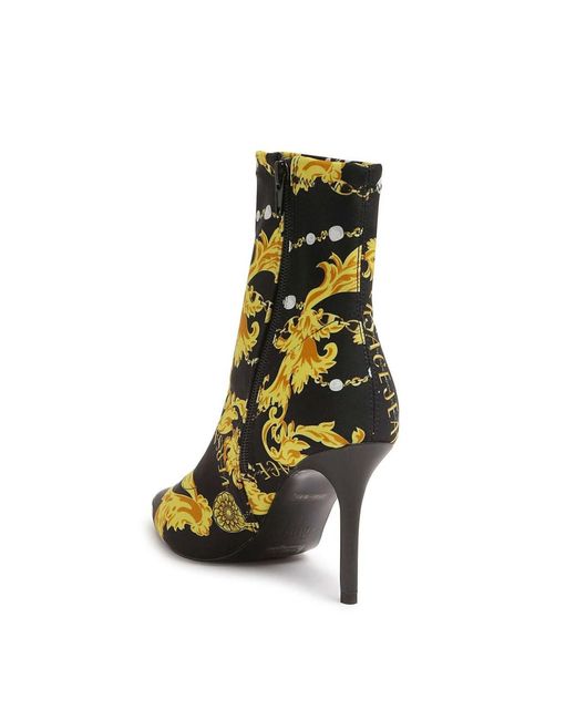Versace Jeans Couture Black Barocco Scarlett Boots