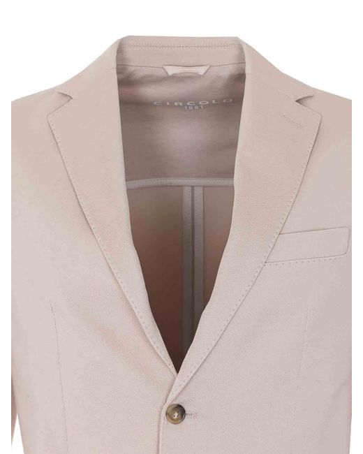 Circolo 1901 Natural Single Breasted Jacket for men