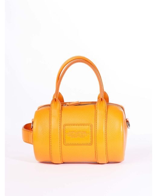 Marc Jacobs Orange The Leather Mini Duffle