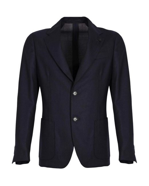 Lardini Blue Roma Jacket for men