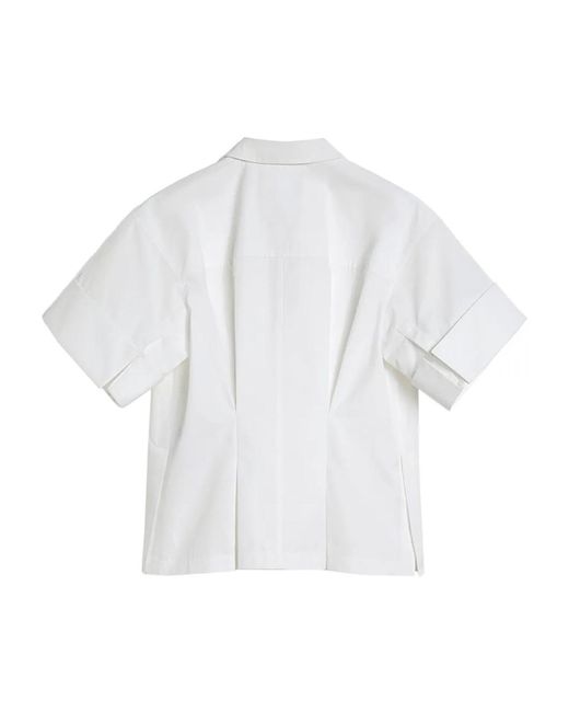 Jil Sander White Short-Sleeve Plain Shirt