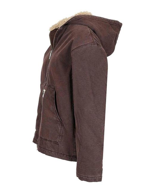 Carhartt Brown Hooded Mitch Jacket