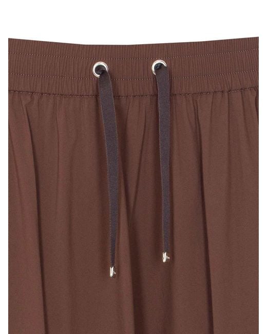 Herno Brown Long Skirt