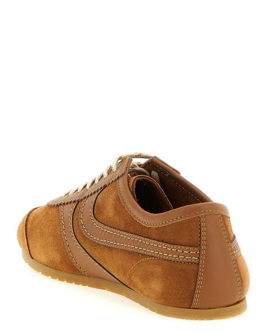 Dries Van Noten Brown Suede Sneakers
