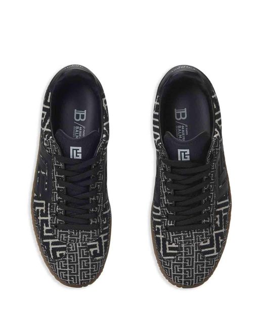 Balmain Black Swan Sneakers for men