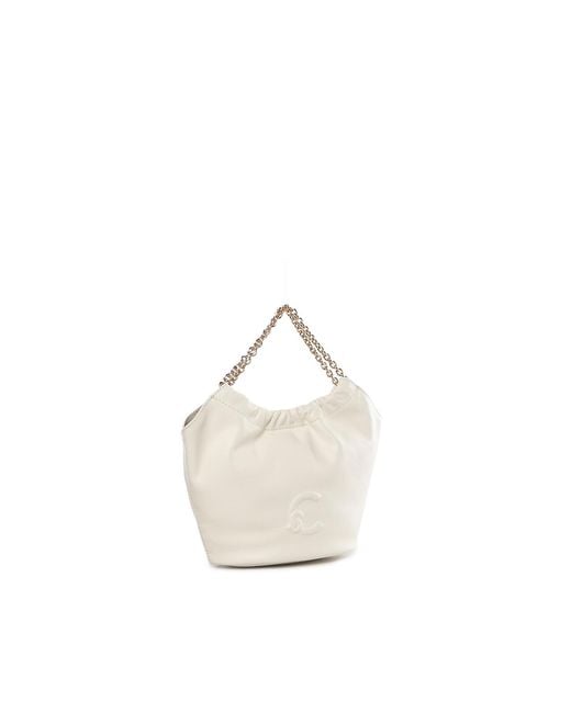 Coccinelle White Smash Leather Bag