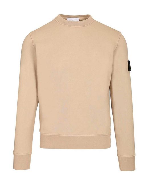 Stone Island Natural Organic Cotton Sweatshirt for men