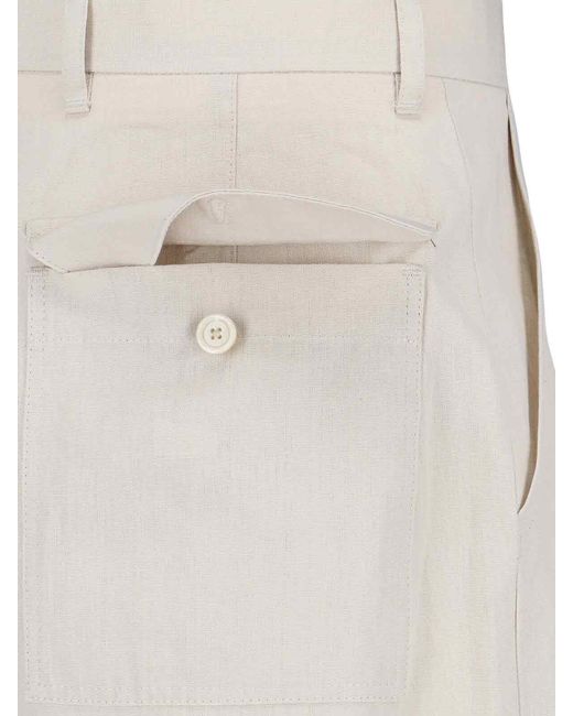 Lardini White Tailored Shorts for men