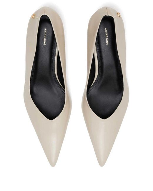 Anine Bing Natural Ivory Pumps