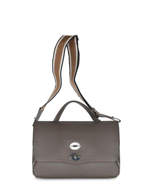 Zanellato Gray Bag Made Of Hammered Leather