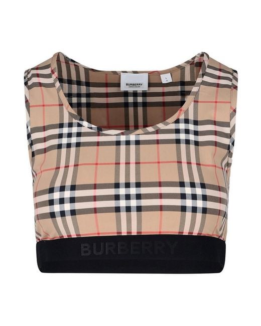 Burberry Multicolor Printed Stretch Nylon Top