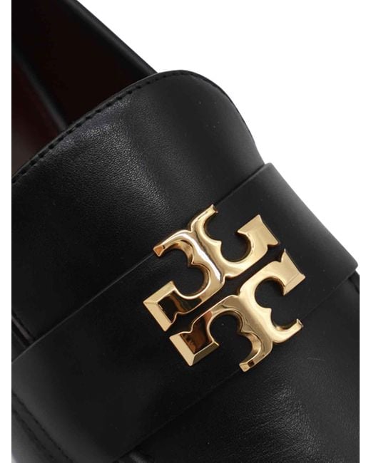Tory Burch Black Leather Loafers
