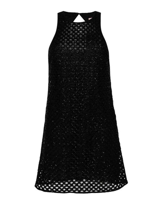 Twin Set Black Sleeveless Mini Dress